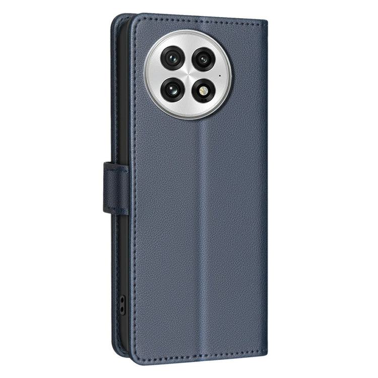 For OnePlus 13 Litchi Texture RFID Anti-theft Leather Phone Case(Blue) by buy2fix