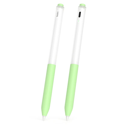 For Redmi Smart Pen 2pcs/Set Transparent Jelly Series Stylus Pen Silicone Protective Cover(Matcha Green) - Pencil Accessories by buy2fix | Online Shopping UK | buy2fix