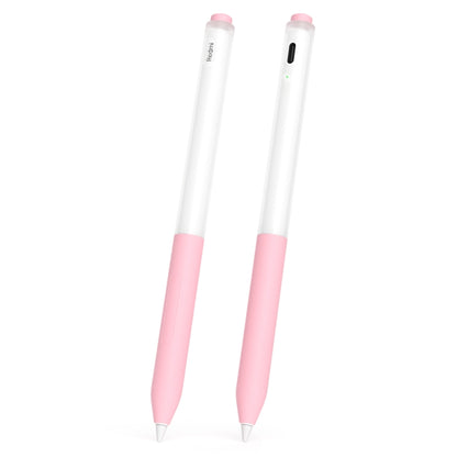 For Redmi Smart Pen 2pcs/Set Transparent Jelly Series Stylus Pen Silicone Protective Cover(Cherry Pink) - Pencil Accessories by buy2fix | Online Shopping UK | buy2fix