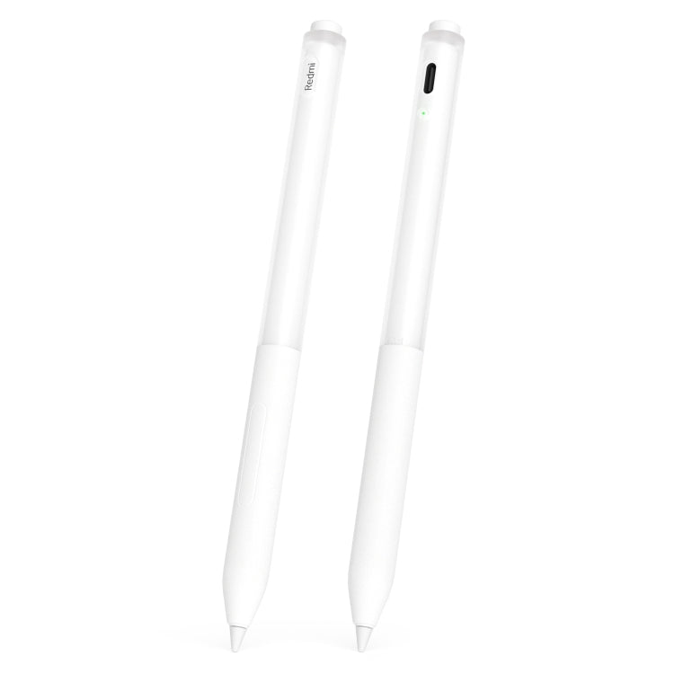 For Redmi Smart Pen 2pcs/Set Transparent Jelly Series Stylus Pen Silicone Protective Cover(White) - Pencil Accessories by buy2fix | Online Shopping UK | buy2fix