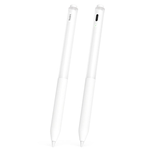 For Redmi Smart Pen 2pcs/Set Transparent Jelly Series Stylus Pen Silicone Protective Cover(White) - Pencil Accessories by buy2fix | Online Shopping UK | buy2fix