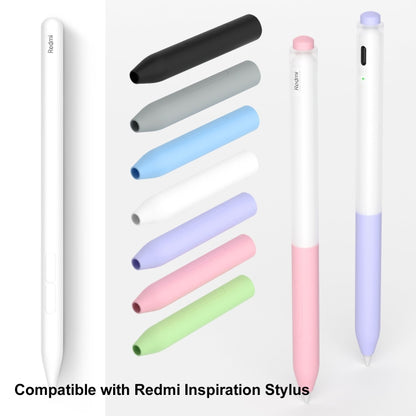 For Redmi Smart Pen 2pcs/Set Transparent Jelly Series Stylus Pen Silicone Protective Cover(Lavender Purple) - Pencil Accessories by buy2fix | Online Shopping UK | buy2fix