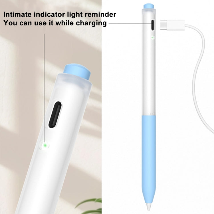 For Redmi Smart Pen 2pcs/Set Transparent Jelly Series Stylus Pen Silicone Protective Cover(Black) - Pencil Accessories by buy2fix | Online Shopping UK | buy2fix