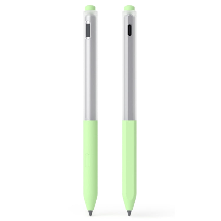 For Lenovo Gen3 Stylus Pen 2pcs/Set Jelly Series Stylus Pen Silicone Protective Cover(Matcha Green) - Pencil Accessories by buy2fix | Online Shopping UK | buy2fix