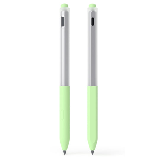 For Lenovo Gen3 Stylus Pen 2pcs/Set Jelly Series Stylus Pen Silicone Protective Cover(Matcha Green) - Pencil Accessories by buy2fix | Online Shopping UK | buy2fix