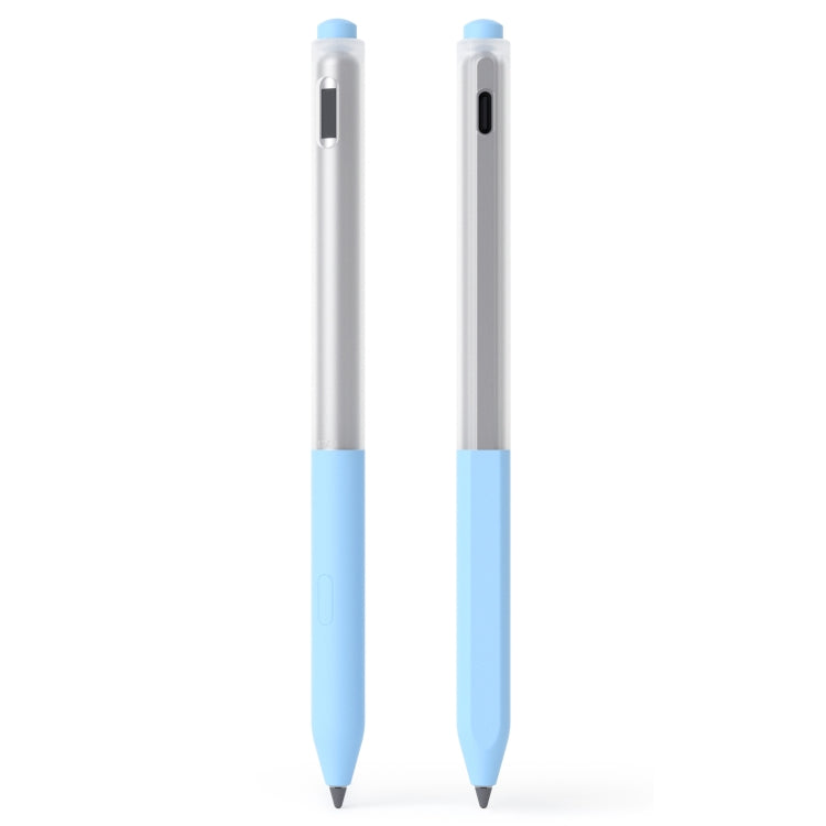 For Lenovo Gen3 Stylus Pen 2pcs/Set Jelly Series Stylus Pen Silicone Protective Cover(Sky Blue) - Pencil Accessories by buy2fix | Online Shopping UK | buy2fix