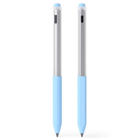 For Lenovo Gen3 Stylus Pen 2pcs/Set Jelly Series Stylus Pen Silicone Protective Cover(Sky Blue) - Pencil Accessories by buy2fix | Online Shopping UK | buy2fix