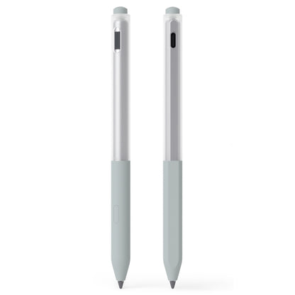 For Lenovo Gen3 Stylus Pen 2pcs/Set Jelly Series Stylus Pen Silicone Protective Cover(Grey) - Pencil Accessories by buy2fix | Online Shopping UK | buy2fix