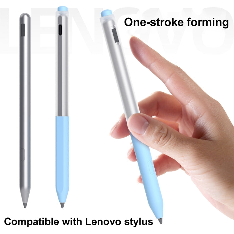 For Lenovo Gen3 Stylus Pen 2pcs/Set Jelly Series Stylus Pen Silicone Protective Cover(Lavender Purple) - Pencil Accessories by buy2fix | Online Shopping UK | buy2fix