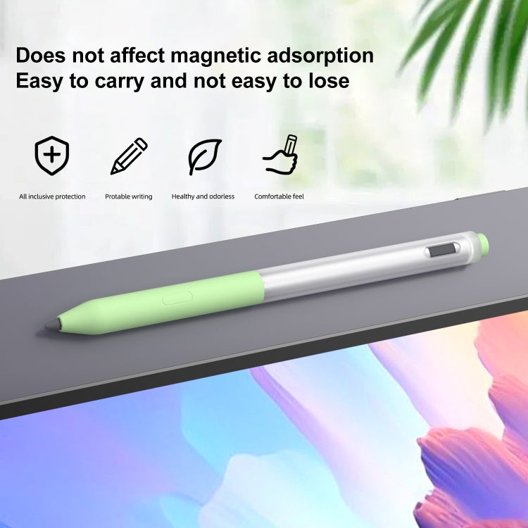 For Lenovo Gen3 Stylus Pen 2pcs/Set Jelly Series Stylus Pen Silicone Protective Cover(Grey) - Pencil Accessories by buy2fix | Online Shopping UK | buy2fix