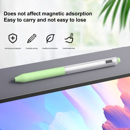 For Lenovo Gen3 Stylus Pen 2pcs/Set Jelly Series Stylus Pen Silicone Protective Cover(Grey) - Pencil Accessories by buy2fix | Online Shopping UK | buy2fix