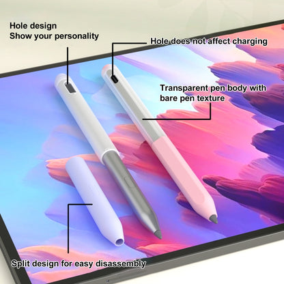 For Lenovo Gen3 Stylus Pen 2pcs/Set Jelly Series Stylus Pen Silicone Protective Cover(Sky Blue) - Pencil Accessories by buy2fix | Online Shopping UK | buy2fix