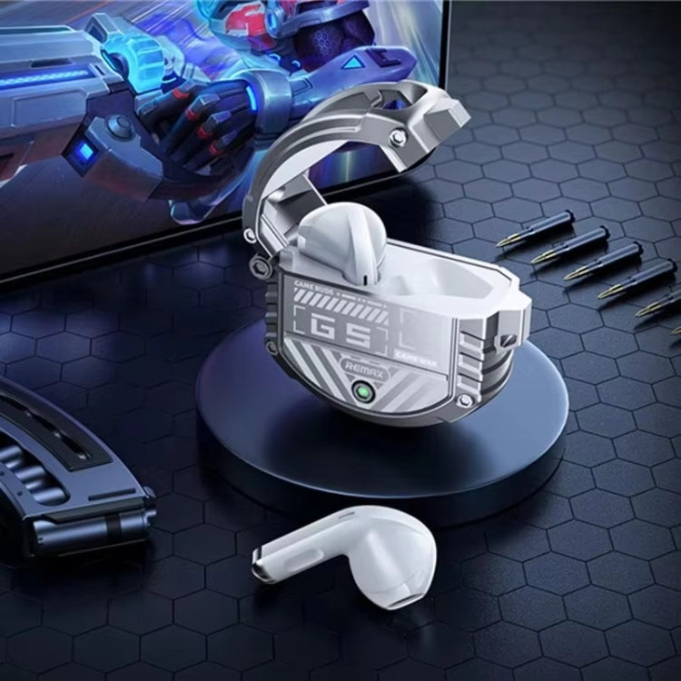 REMAX Gamebuds G5 Thunder Zinc Alloy Noise Reduction Wireless Bluetooth Music Earphones(Silver) - Bluetooth Earphone by REMAX | Online Shopping UK | buy2fix