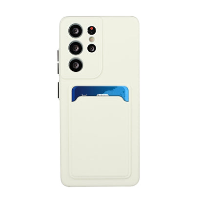 For Samsung Galaxy S25 Ultra 5G Card Slot Design Shockproof TPU Phone Case(White) by buy2fix