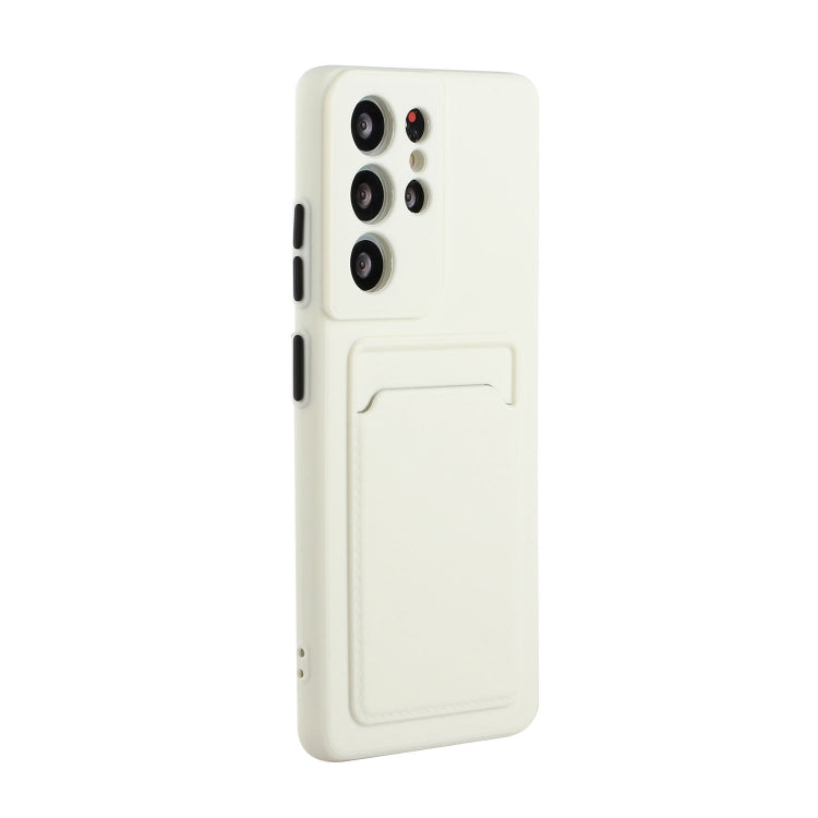 For Samsung Galaxy S25 Ultra 5G Card Slot Design Shockproof TPU Phone Case(White) by buy2fix