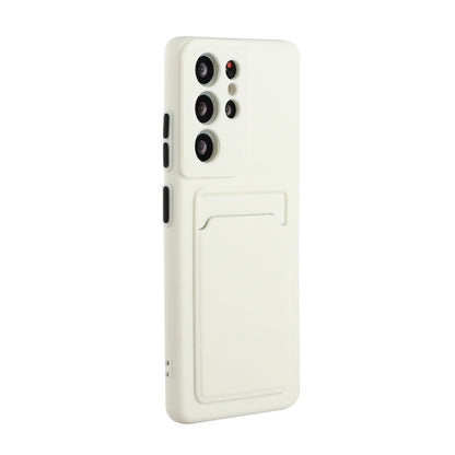 For Samsung Galaxy S25 Ultra 5G Card Slot Design Shockproof TPU Phone Case(White) by buy2fix
