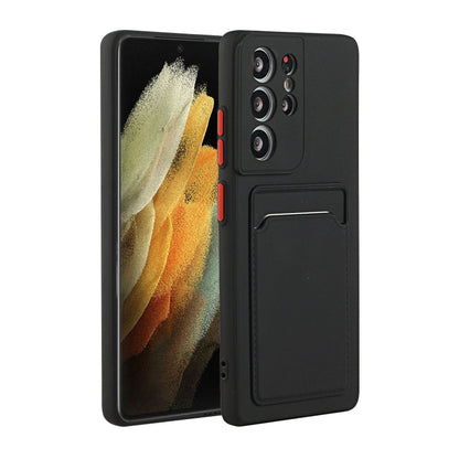 For Samsung Galaxy S25 Ultra 5G Card Slot Design Shockproof TPU Phone Case(Black) by buy2fix