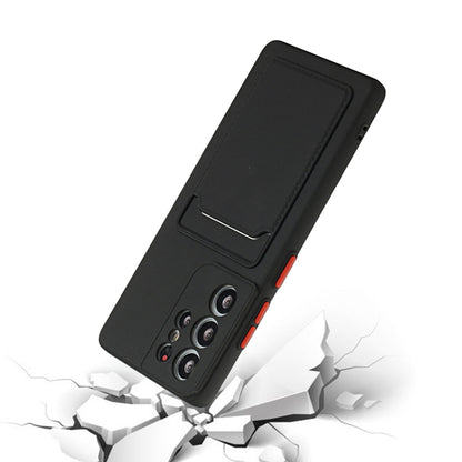 For Samsung Galaxy S25 Ultra 5G Card Slot Design Shockproof TPU Phone Case(Black) by buy2fix