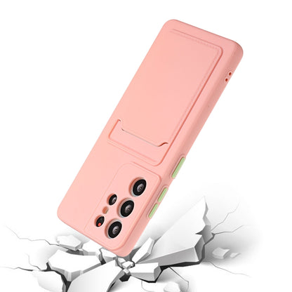 For Samsung Galaxy S25 Ultra 5G Card Slot Design Shockproof TPU Phone Case(Pink) by buy2fix