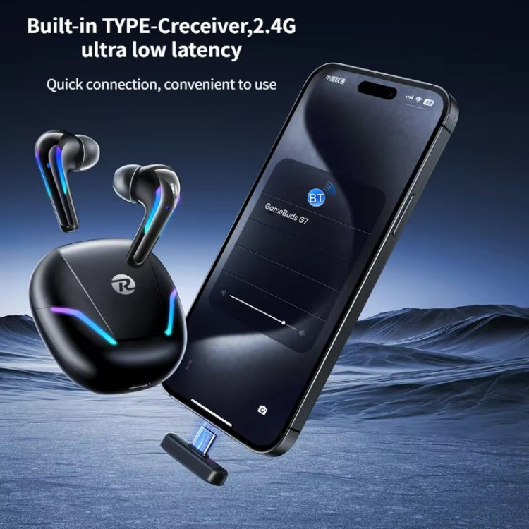 REMAX Gamebuds G7 2.4G Gaming TWS Stereo Wireless Bluetooth Earphones with Breathing Light(White) - TWS Earphone by REMAX | Online Shopping UK | buy2fix