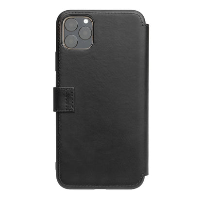 For iPhone 11 Pro Max QIALINO Business Magnetic Buckle Horizontal Flip Leather Case with Card Slots(Black) - iPhone 11 Pro Max Cases by QIALINO | Online Shopping UK | buy2fix