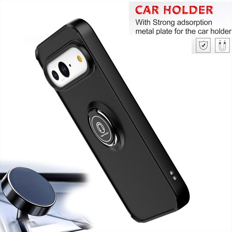 For Google Pixel 10 / 10 Pro Q Shadow 1 Series TPU + PC Phone Case with Ring(Black+Red) - Google Cases by buy2fix | Online Shopping UK | buy2fix