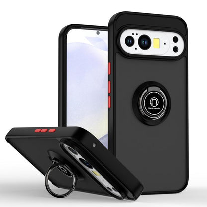 For Google Pixel 10 Pro XL Q Shadow 1 Series TPU + PC Phone Case with Ring(Black+Red) - Google Cases by buy2fix | Online Shopping UK | buy2fix