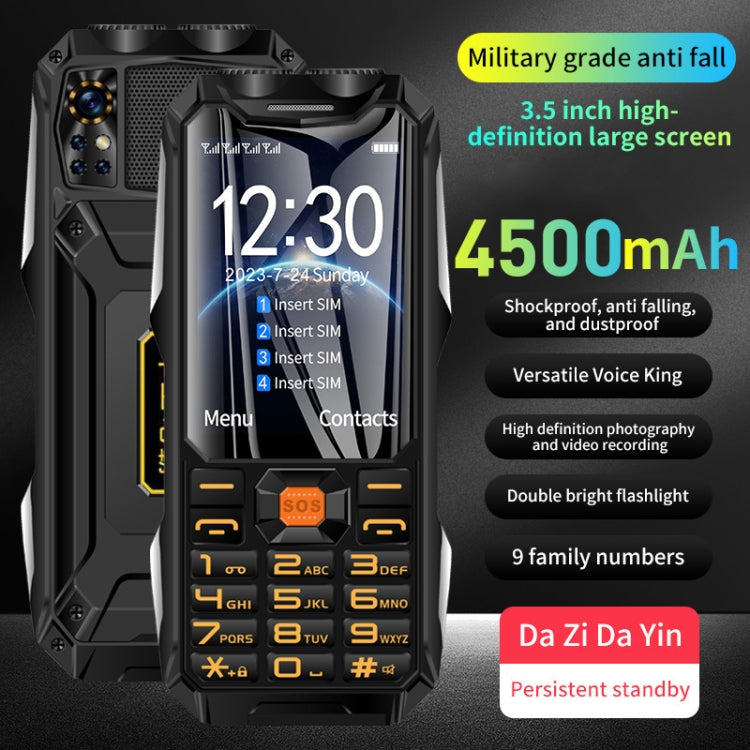 Q9-1 4G Elder Keypad Rugged Phone, 3.5 inch, 4500mAh, 21 Keys, SOS, FM, Network: 4G, Dual SIM(Black) - Others by buy2fix | Online Shopping UK | buy2fix