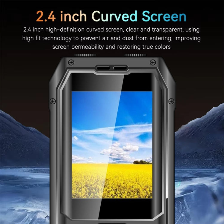 Q6000 Elder Keypad Phone, 2.4 inch, 6800mAh, Dual Flashlights, 21 Keys, SOS, FM, Dual SIM, GSM, Plug:EU Plug(Black) - Others by buy2fix | Online Shopping UK | buy2fix