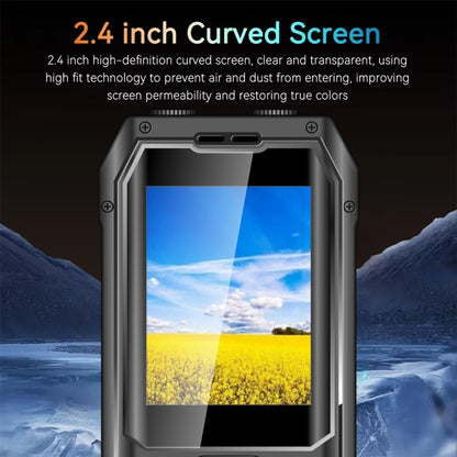 Q6000 Elder Keypad Phone, 2.4 inch, 6800mAh, Dual Flashlights, 21 Keys, SOS, FM, Dual SIM, GSM, Plug:EU Plug(Black) - Others by buy2fix | Online Shopping UK | buy2fix