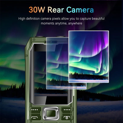 Q6000 Elder Keypad Phone, 2.4 inch, 6800mAh, Dual Flashlights, 21 Keys, SOS, FM, Dual SIM, GSM, Plug:EU Plug(Green) - Others by buy2fix | Online Shopping UK | buy2fix
