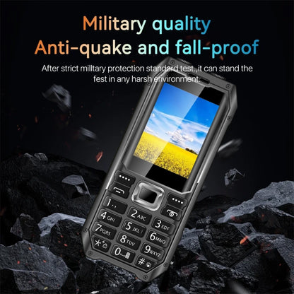 Q6000 Elder Keypad Phone, 2.4 inch, 6800mAh, Dual Flashlights, 21 Keys, SOS, FM, Dual SIM, GSM, Plug:UK Plug(Black) - Others by buy2fix | Online Shopping UK | buy2fix