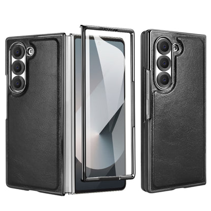 For Samsung Galaxy Z Fold5 VIETAO Integrated MagSafe PU Phone Case(Black) - Galaxy Z Fold5 Cases by VIETAO | Online Shopping UK | buy2fix