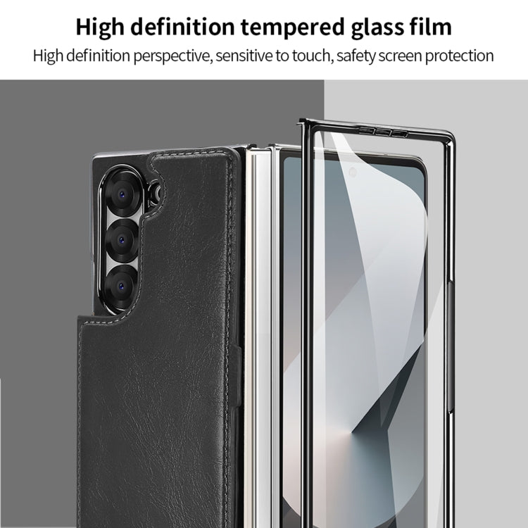 For Samsung Galaxy Z Fold5 VIETAO Integrated RFID MagSafe Detachable PU Phone Case(Green) - Galaxy Z Fold5 Cases by VIETAO | Online Shopping UK | buy2fix