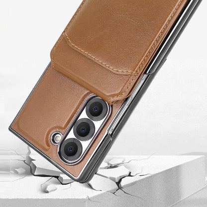 For Samsung Galaxy Z Fold6 VIETAO Integrated MagSafe RFID Detachable Card Bag PU Phone Case(Black) - Galaxy Z Fold6 5G Cases by VIETAO | Online Shopping UK | buy2fix