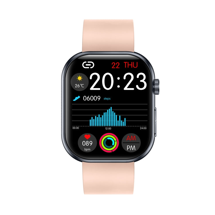 ET587 1.95 inch AMOLED Screen Smart Watch, ECG Electrocardiogram/Blood Sugar Monitoring(Pink) - Smart Watches by buy2fix | Online Shopping UK | buy2fix