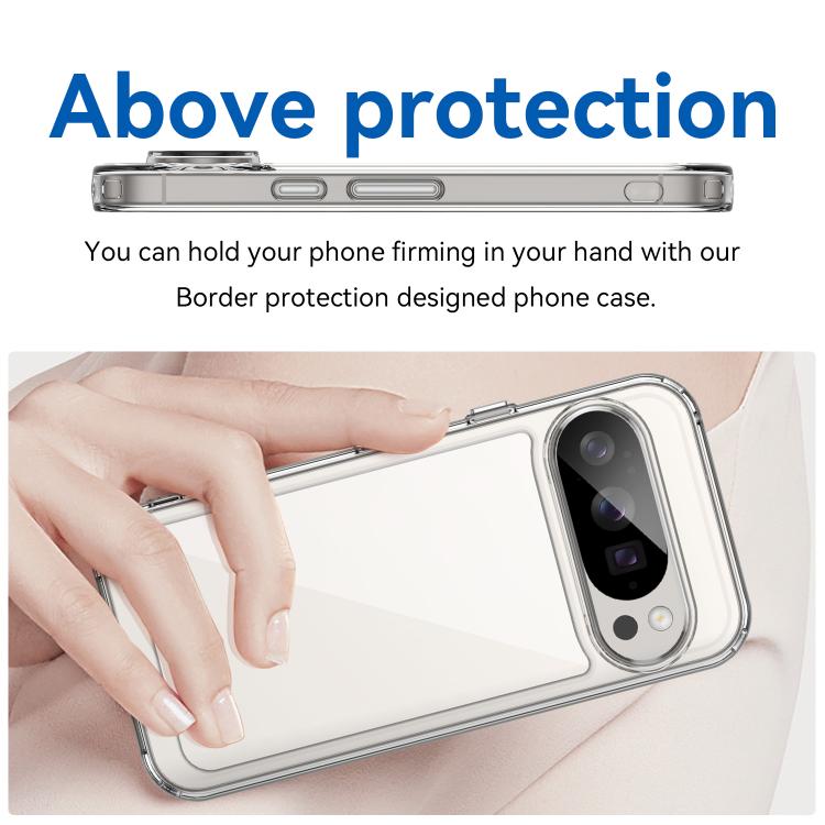 For Google Pixel 10 Pro Colorful Series Acrylic Hybrid TPU Phone Case(Transparent) - Google Cases by buy2fix | Online Shopping UK | buy2fix