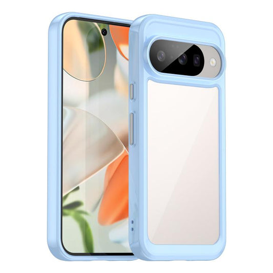 For Google Pixel 10 Colorful Series Acrylic Hybrid TPU Phone Case(Blue) - Google Cases by buy2fix | Online Shopping UK | buy2fix