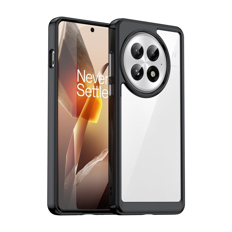 For OnePlus 13 Colorful Series Acrylic Hybrid TPU Phone Case(Black) by buy2fix