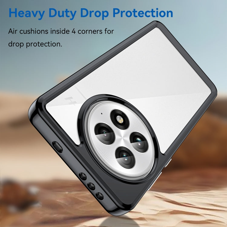 For OnePlus 13 Colorful Series Acrylic Hybrid TPU Phone Case(Black) by buy2fix