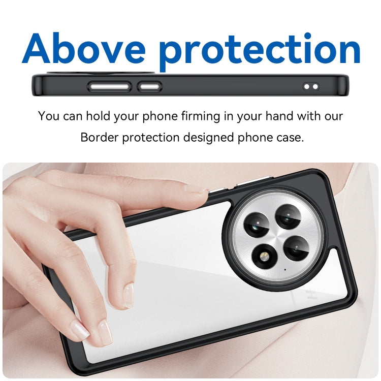 For OnePlus 13 Colorful Series Acrylic Hybrid TPU Phone Case(Black) by buy2fix