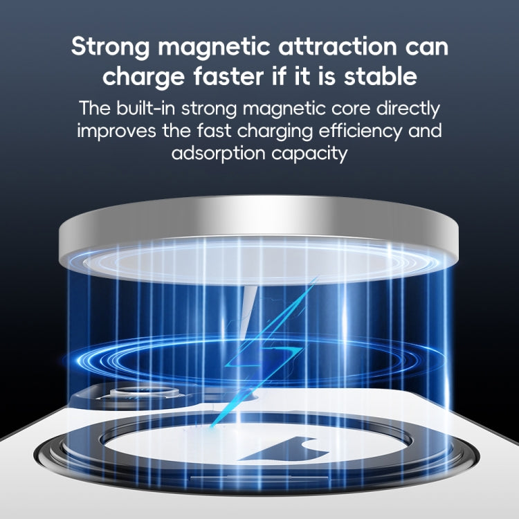 For iPhone 14 Pro High Transparency 360 Degree Rotating Holder MagSafe Phone Case(Black) - iPhone 14 Pro Cases by buy2fix | Online Shopping UK | buy2fix