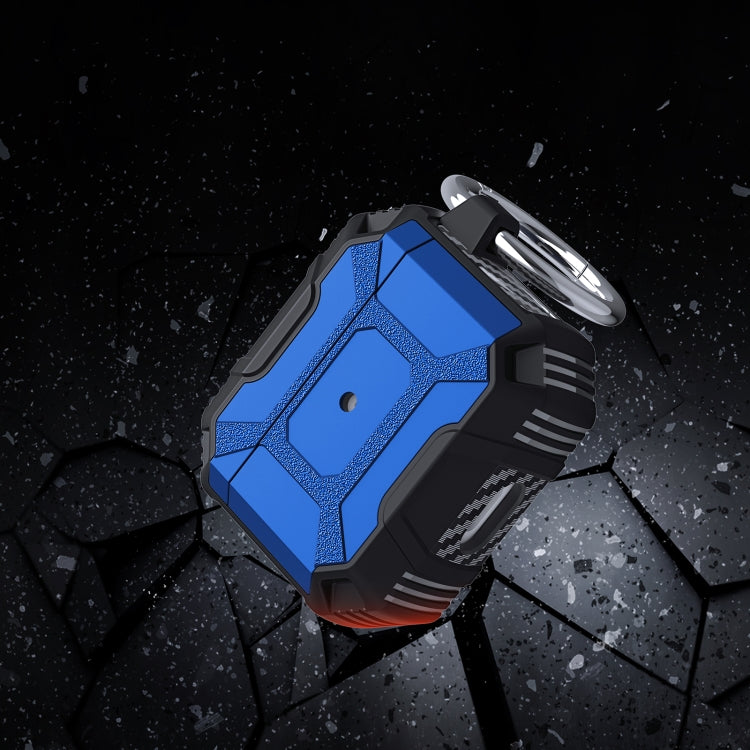 For AirPods 4 Battle Armor Four-corner Shockproof Earphone Protective Case(Yellow) by buy2fix