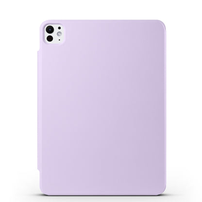 For iPad Pro 11 2024 Fixed Buckle Magnetic Deformation Leather Tablet Case(Purple) - iPad Pro 11 2024 Cases by buy2fix | Online Shopping UK | buy2fix