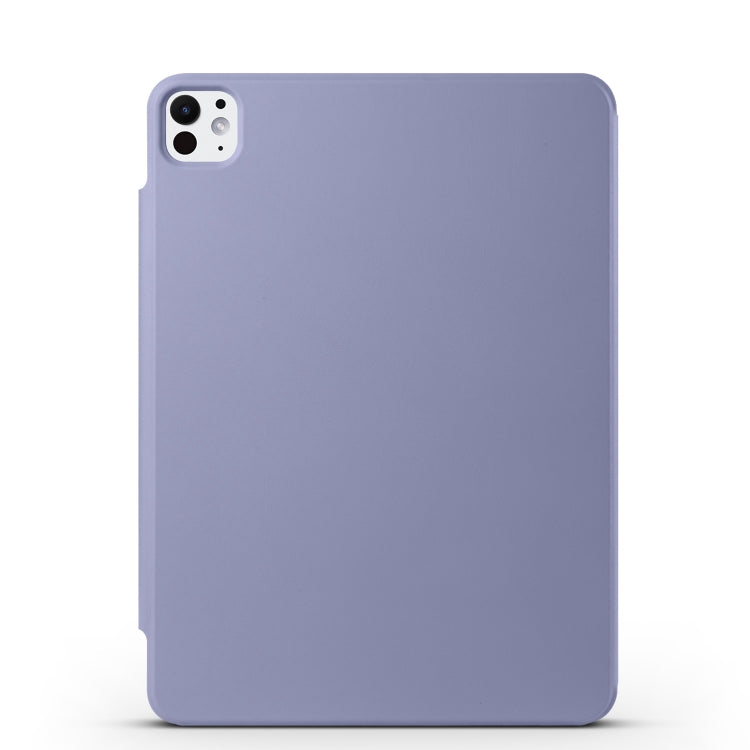 For iPad Pro 11 2024 Fixed Buckle Magnetic Deformation Leather Tablet Case(Lavender Purple) - iPad Pro 11 2024 Cases by buy2fix | Online Shopping UK | buy2fix