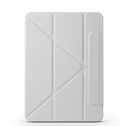 For iPad Air 13 2024 / 2025 Fixed Buckle Magnetic Deformation Leather Tablet Case(Grey) - iPad Air 13 2025 / 2024 Cases by buy2fix | Online Shopping UK | buy2fix
