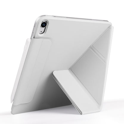 For iPad Air 13 2024 / 2025 Fixed Buckle Magnetic Deformation Leather Tablet Case(Grey) - iPad Air 13 2025 / 2024 Cases by buy2fix | Online Shopping UK | buy2fix