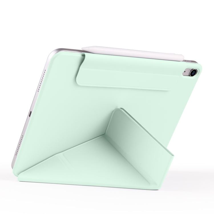 For iPad Air 13 2024 / 2025 Fixed Buckle Magnetic Deformation Leather Tablet Case(Baby Green) - iPad Air 13 2025 / 2024 Cases by buy2fix | Online Shopping UK | buy2fix