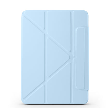 For iPad Air 11 2025 / 2024 / 10.9 2022 Fixed Buckle Magnetic Deformation Leather Tablet Case(Ice Blue) - iPad Air 11 2025 / 2024 Cases by buy2fix | Online Shopping UK | buy2fix