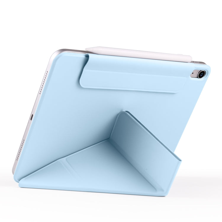 For iPad Air 11 2025 / 2024 / 10.9 2022 Fixed Buckle Magnetic Deformation Leather Tablet Case(Ice Blue) - iPad Air 11 2025 / 2024 Cases by buy2fix | Online Shopping UK | buy2fix